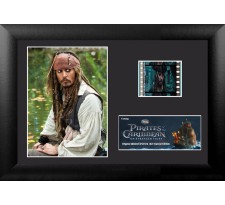 Pirates of the Caribbean On Stranger Tides Framed Mini Film Cell Jack Sparrow